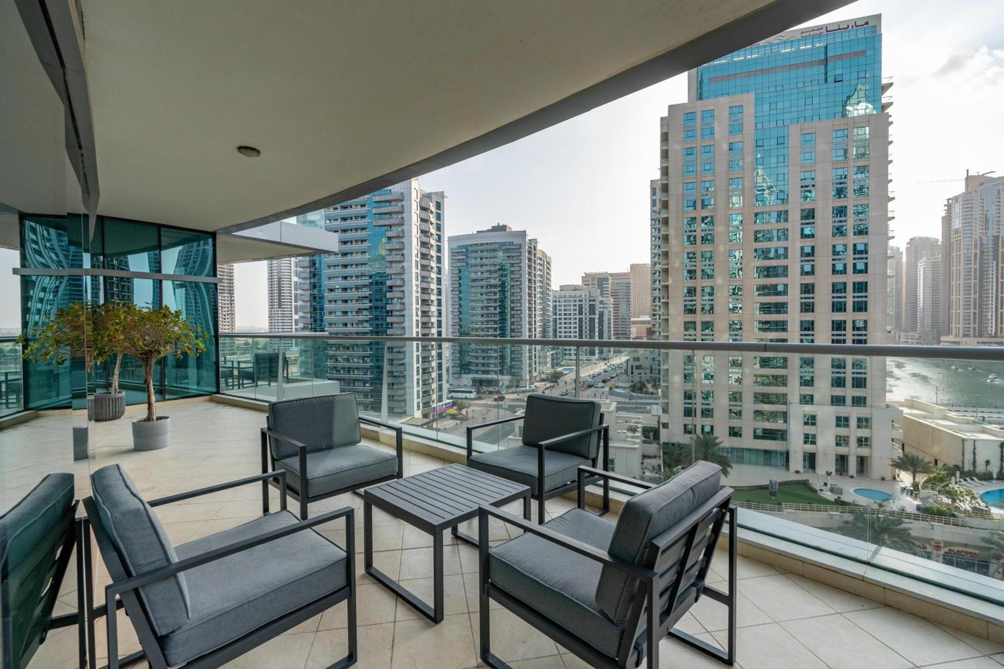 Vacay Lettings - Full Marina View 3 Bedroom Plus Maid Room ดูไบ ภายนอก รูปภาพ