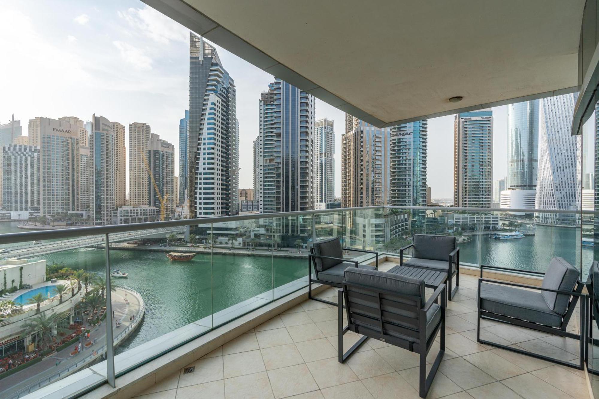 Vacay Lettings - Full Marina View 3 Bedroom Plus Maid Room ดูไบ ภายนอก รูปภาพ